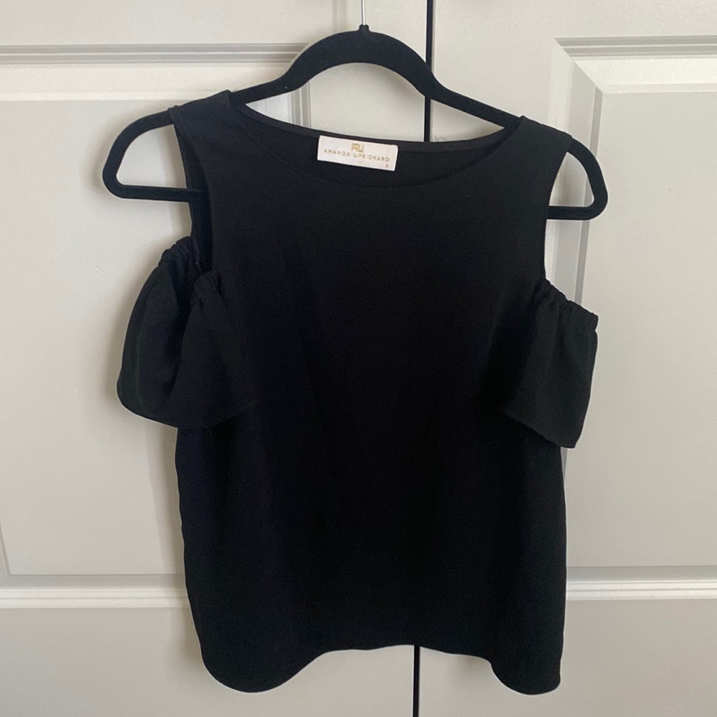 Amanda Uprichard Black Top. Size S